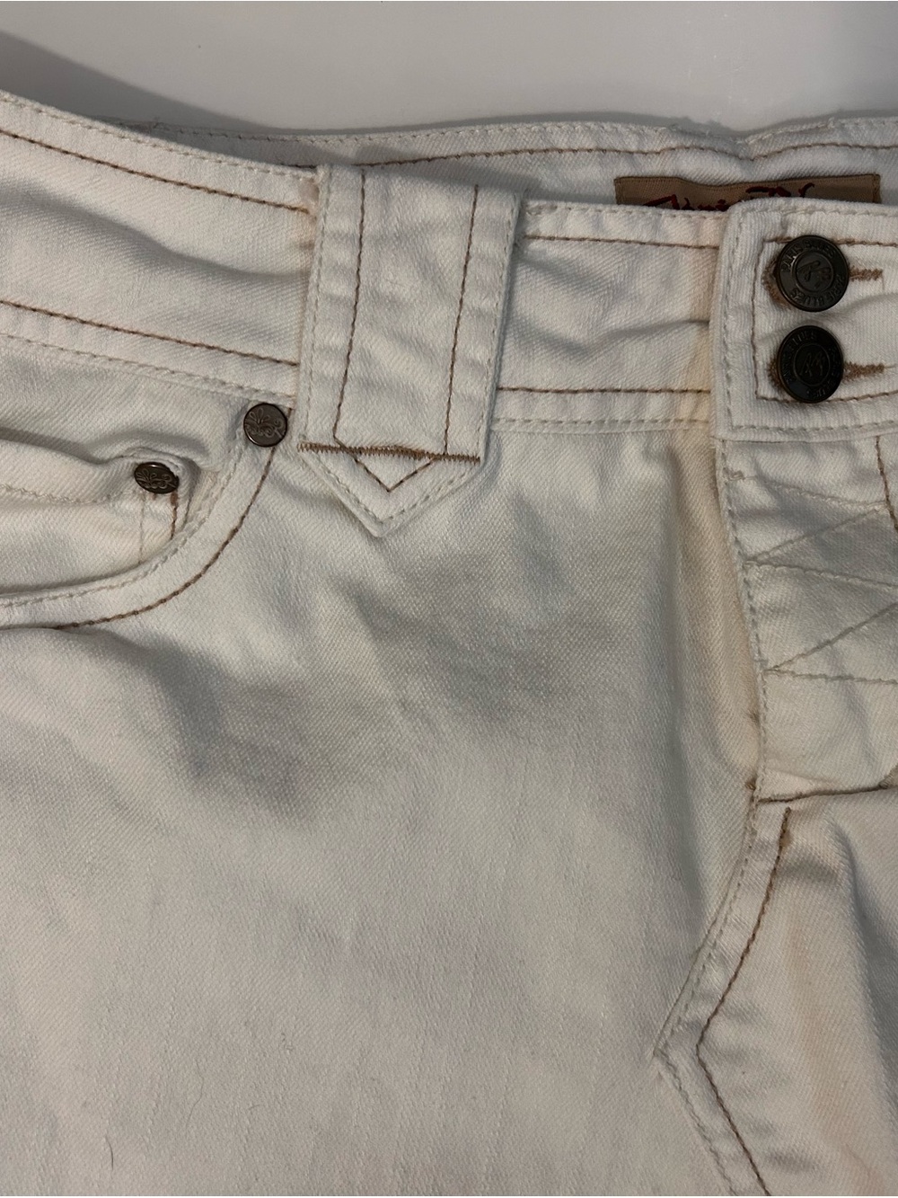 Paris Blues White Denim Mini Skirt - Picture 2 of 6
